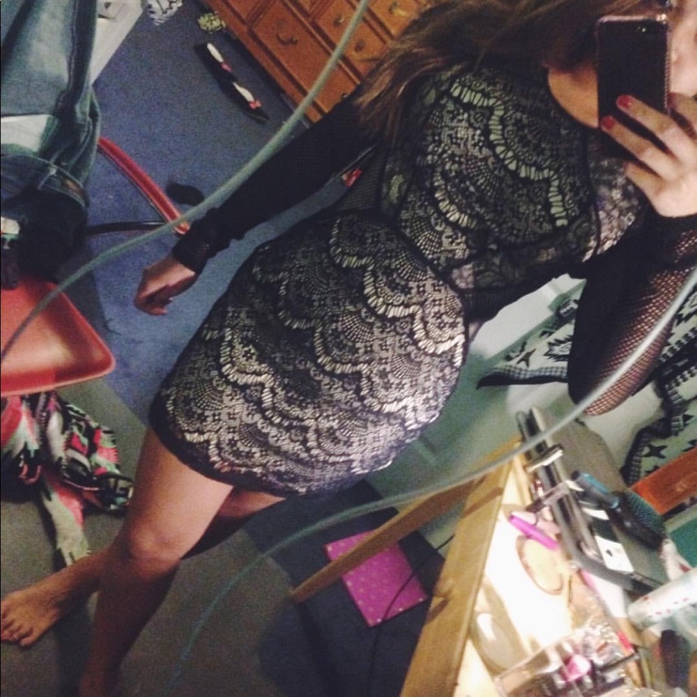 Mesh/Laced Bodycon Dress